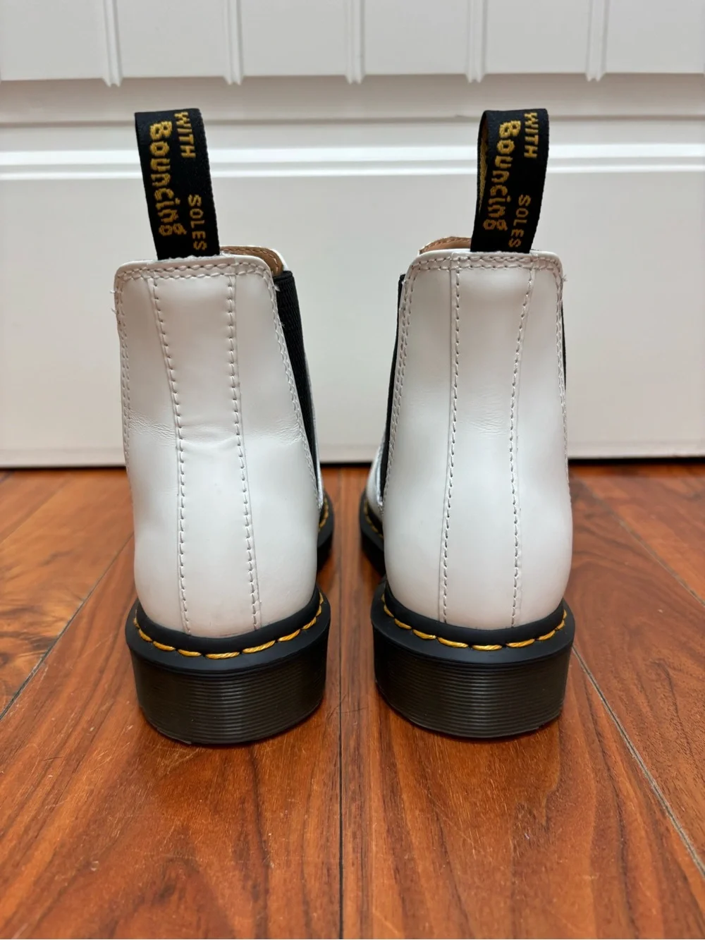 Dr. Martens 2976 Chelsea Boot in White Smooth 6